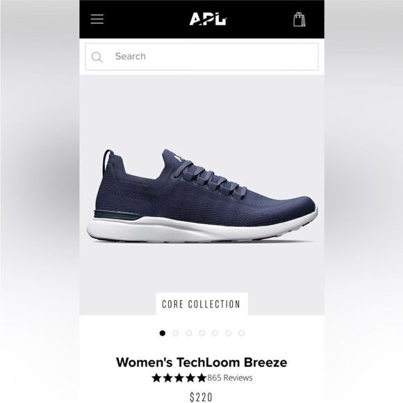 Women’s APL Techloom Breeze Navy Shoes 9.5 - Picture 10 of 10